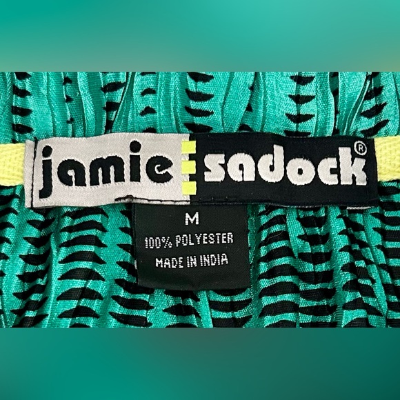 Jamie Sadock Green and Black Patterned Golf Shirt - Picture 5 of 8